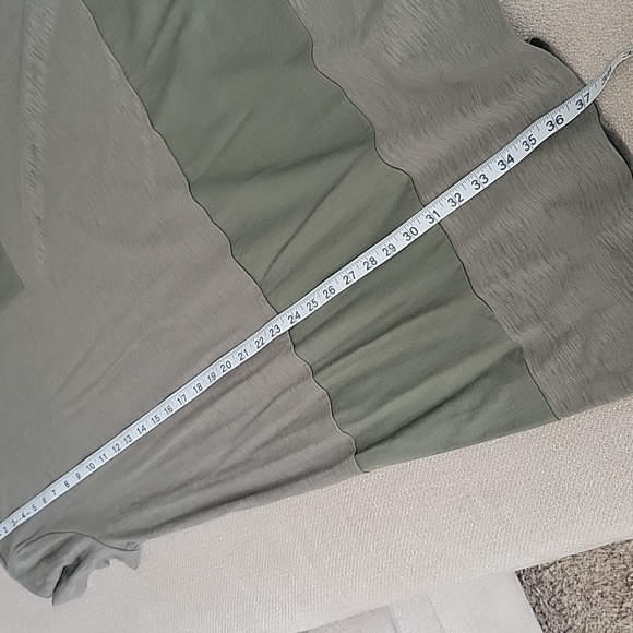 Soft Surrounding Dress Olive Green Linen Blend Midi Stretch Transitional 1X XLP - Picture 8 of 16